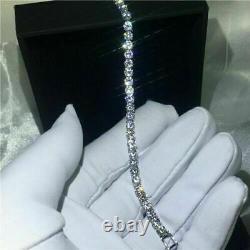 10Ct Round Cut Lab-Created Diamond Women Tennis Bracelet 14K White Gold Finish
