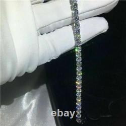 10Ct Round Cut Lab-Created Diamond Women Tennis Bracelet 14K White Gold Finish
