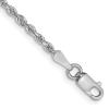 10K White Gold 2mm Quadruple Rope Chain Necklace