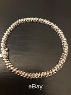 10 Carat White Gold Diamond Tennis Bracelet