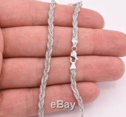 10 Diamond Cut Fox Braided Link Anklet Bracelet Chain Real 14K White Gold 4gr