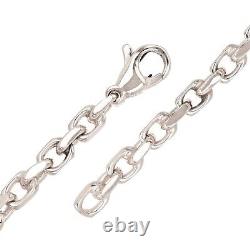 10k White Gold Solid Anchor Link Chain Bracelet 7 4.5mm 11.5 grams