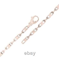 10k White Gold Solid Handmade Fashion Link Chain Bracelet 7 4.4mm 9.3 grams