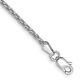 14K White Gold 8 inch 1.75mm Parisian Wheat with Lobster Clasp Bracelet