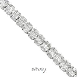 14K White Gold Diamond Bracelet 7.00 CT