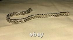 14K White Gold Diamond Tennis Bracelet 6.62 tcw