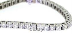 14K white gold elegant high fashion 8.0CT diamond 42-stone tennis bracelet