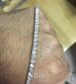 $14,000. 7.00 Ctw Genuine Diamond Round Cut Tennis Bracelet 14k White Gold