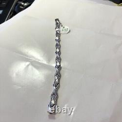 14 kt white gold bracelet