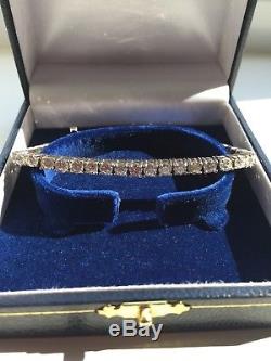 14ct White Gold Classic Diamond Tennis Bracelet 10.25 Carats Stunning