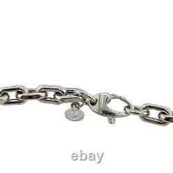 14ct White Gold Paper Link Chain Bracelet