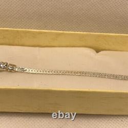 14k (RG) White Gold Solitaire Tennis Bracelet Vintage 7.54 Not Scrap