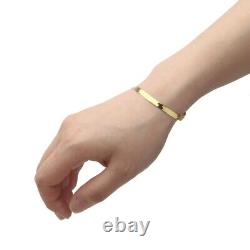 14k White Gold 2.8 MM FLEXIBLE HERRINGBONE 7 inch Chain Bracelet 1.8 GRAMS