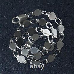 14k White Gold Bracelet with Polished Circles (4.00 mm)