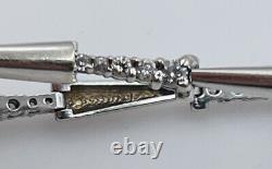 14k White Gold & Diamond 1 Total Carat Tennis Bracelet