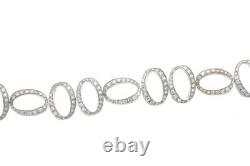 14k White Gold & Diamond'o' Bracelet 6.00 Cts