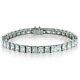 14k White Gold Over Sterling Silver Princess-Cut Diamonds Tennis Bracelet 7.5