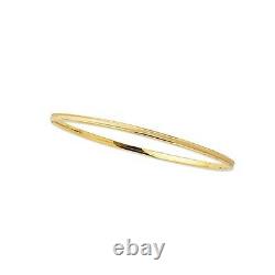 14k White Gold Slip-On Stackable textured Bangle/Bracelets 8 2 grams 2.5mm