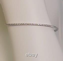 14k White Gold Tennis Diamond Bracelet