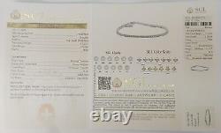 14k White Gold Tennis Diamond Bracelet