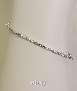 14k White Gold Tennis Diamond Bracelet