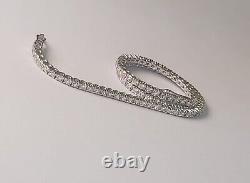 14k White Gold Tennis Diamond Bracelet