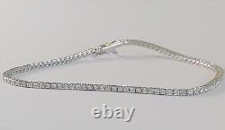 14k White Gold Tennis Diamond Bracelet