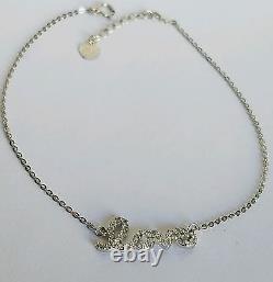 14k white Gold love chain Bracelet 7-8 Inches Long adjustable