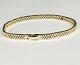 14kt Solid Yellow and White Gold RLX Watch Style Link Bracelet 7.5 13 Grms 6 MM