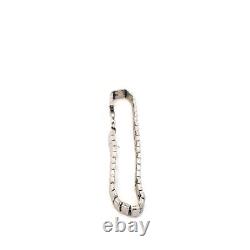 14kt White Gold Diamond Cut Fancy Link Bracelet 6.5, 6.6 Grams