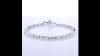 14kt White Gold Diamond Tennis Bracelet W 3 Prong Basket Setting 017420