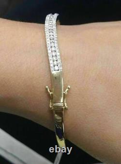 15Ct Round Cut Lab Created Diamond Tennis Bracelet 14k White Gold Plated Silver