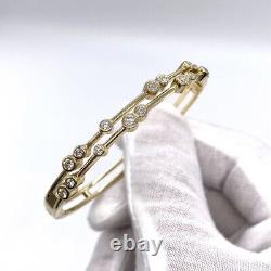 18ct Solid Gold 1ct Diamond Bracelet / Bangle & Fully Hallmarked G/Si Diamonds