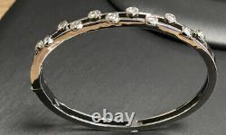 18ct White Gold Diamond Rain Dance Bubble Bangle Bracelet 20.8 Grams Boxed