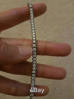 18ct white gold diamond bracelet with receipt and certificate