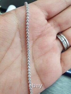 1.44 Ct Natural Round Diamond Tennis Bracelet Crafted In White Gold