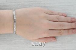 1.90ctw Diamond Tennis Bracelet 14k White Gold 7 4.4mm