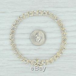 1ctw Diamond Tennis Bracelet 10k Yellow & White Gold 7 5.7mm