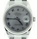 2000's Rolex Stainless Steel/18K White Gold Datejust Oyster Silver Roman 16234