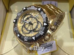 24266 Invicta Men's 52mm Excursion Quartz Chronograph Gold-Plated Bracelet Watch