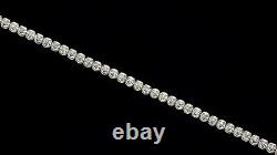 2.00 Ct Round HUGE Natural Real Diamond Tennis Bracelet 14K White Gold XMAS Gift