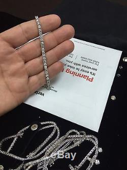 $2,200 3.00 Ctw Round Cut Natural Diamond 14k White Gold Diamond Tennis Bracelet