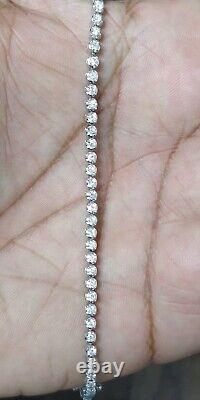 2.50 Carat Natural Diamond Tennis Bracelet In 9k White Gold With 7 Inches Lenght