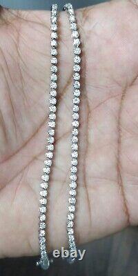 2.50 Carat Natural Diamond Tennis Bracelet In 9k White Gold With 7 Inches Lenght