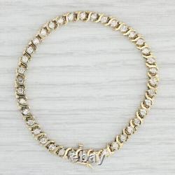 2.50ctw Diamond Tennis Bracelet 14k Yellow Gold 7.25 5.5mm
