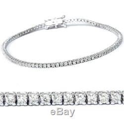 2ct Diamond Tennis Bracelet 14K White Gold 7