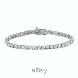 3.00 Carat Natural Diamond Tennis Bracelet G SI 14K White Gold 7'
