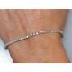 3.25 CT Round-Cut Diamond 14K White Gold Over Classic Tennis 7 Bracelet