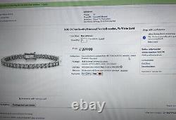 3.35 Ct Top Quality Diamond Tennis Bracelet, 9k White Gold