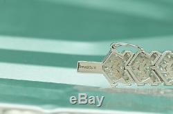 3.5ct 14K White Gold Diamond Women's Bracelet Tennis Bracelet 7 Wedding set